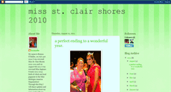 Desktop Screenshot of missstclairshores2010.blogspot.com