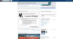 Desktop Screenshot of comunicacionyddhh.blogspot.com