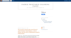 Desktop Screenshot of faerie-printable-coloring-pages.blogspot.com