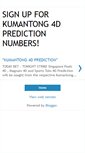 Mobile Screenshot of kumantong-4d-power-signup.blogspot.com