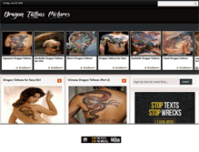 Tablet Screenshot of dragontattoospictures.blogspot.com