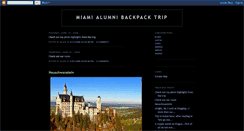Desktop Screenshot of miamibackpackers.blogspot.com