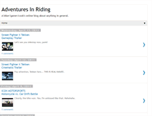 Tablet Screenshot of adventuresinriding.blogspot.com