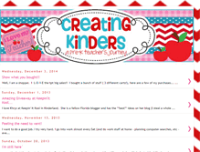 Tablet Screenshot of creatingkinders.blogspot.com