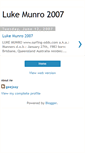 Mobile Screenshot of lukemonro2007.blogspot.com