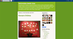 Desktop Screenshot of entrevistasdesdelima.blogspot.com