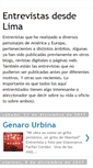 Mobile Screenshot of entrevistasdesdelima.blogspot.com