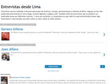 Tablet Screenshot of entrevistasdesdelima.blogspot.com