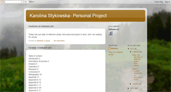 Desktop Screenshot of karolinastykowska-personalproject.blogspot.com