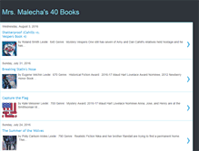 Tablet Screenshot of mrsmalechareads40books.blogspot.com