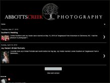 Tablet Screenshot of abbottscreekphotography.blogspot.com