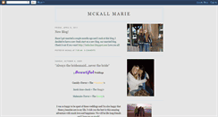 Desktop Screenshot of mckallmarie.blogspot.com