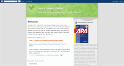 Desktop Screenshot of carolscampuschatter.blogspot.com