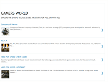 Tablet Screenshot of mygamersworld.blogspot.com