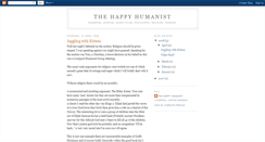 Desktop Screenshot of happyhumanist.blogspot.com