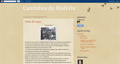 Desktop Screenshot of caminhosdahistoriapb.blogspot.com