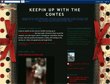 Tablet Screenshot of keepinupwiththecontes.blogspot.com