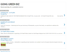 Tablet Screenshot of goinggreenbiz.blogspot.com