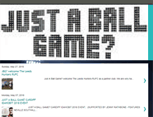 Tablet Screenshot of justaballgame.blogspot.com