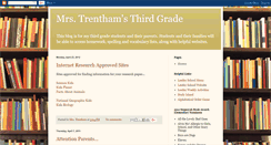 Desktop Screenshot of mrstrenthamsthirdgrade.blogspot.com