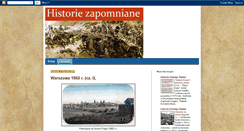 Desktop Screenshot of historiezapomniane.blogspot.com