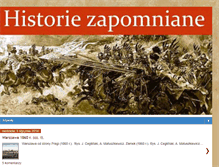 Tablet Screenshot of historiezapomniane.blogspot.com