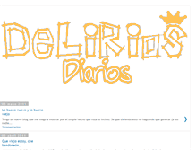 Tablet Screenshot of deliriosdereina.blogspot.com