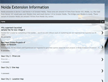 Tablet Screenshot of noida-extension.blogspot.com