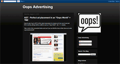 Desktop Screenshot of oopsadvertising.blogspot.com