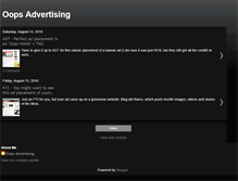 Tablet Screenshot of oopsadvertising.blogspot.com