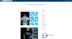 Desktop Screenshot of fableskateshop.blogspot.com