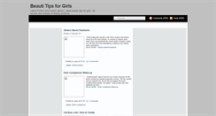 Desktop Screenshot of beautitipsforgirls.blogspot.com
