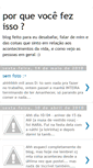 Mobile Screenshot of porquevocefezisso.blogspot.com