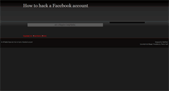 Desktop Screenshot of hackafacebook.blogspot.com