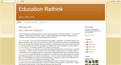 Desktop Screenshot of educationrethink.blogspot.com