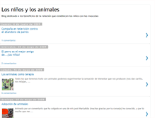 Tablet Screenshot of ninosyanimales.blogspot.com