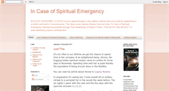 Desktop Screenshot of in-case-of-spiritual-emergency.blogspot.com