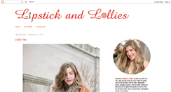 Desktop Screenshot of lipstickandlollies.blogspot.com