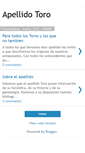 Mobile Screenshot of apellido-toro.blogspot.com
