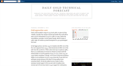 Desktop Screenshot of dailygoldtechnicalforecast.blogspot.com