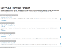 Tablet Screenshot of dailygoldtechnicalforecast.blogspot.com