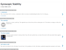 Tablet Screenshot of gyroscopic-stability.blogspot.com