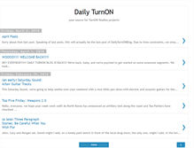 Tablet Screenshot of dailyturnonblog.blogspot.com