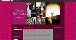 Desktop Screenshot of circlethedateevents.blogspot.com