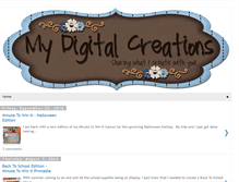 Tablet Screenshot of mydigitalcreations.blogspot.com