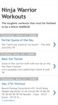 Mobile Screenshot of ninjawarriorworkout.blogspot.com
