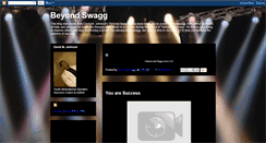 Desktop Screenshot of beyondswagg.blogspot.com