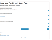 Tablet Screenshot of englishsongsmp3.blogspot.com