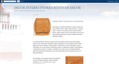 Desktop Screenshot of interruptores-rusticos-decor.blogspot.com