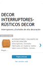 Mobile Screenshot of interruptores-rusticos-decor.blogspot.com